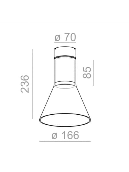 Moderne glasflaske SP E27 overflademonteret loftlampe