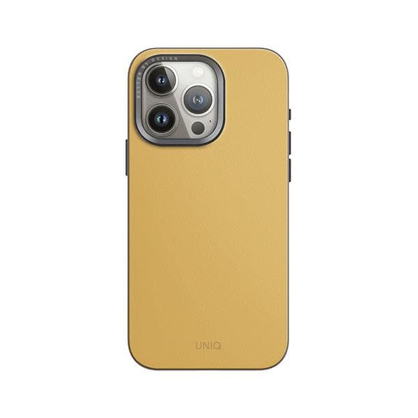UNIQ Lyden DS-cover til iPhone 15 Pro Max, gul-grå