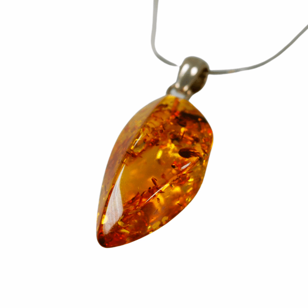 Cognac rav vedhæng - Baltic Amber Smykker