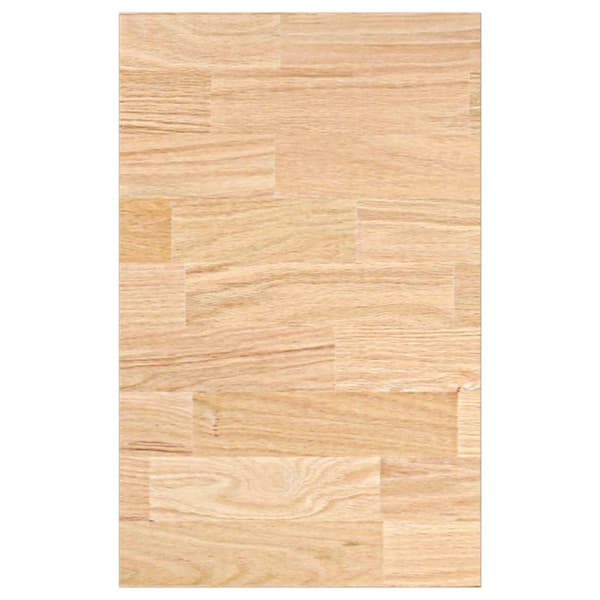 vidaXL køkkenbordplade, 40x63,5x4 cm, rektangulær, massivt egetræ