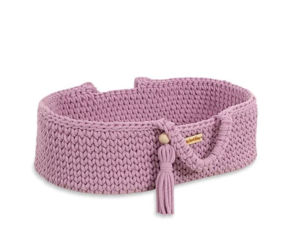 Moses Basket BOHO Bomullsdockbärare - Lavendel