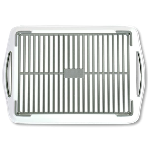 Halkfri bricka, vit, 45x32 cm