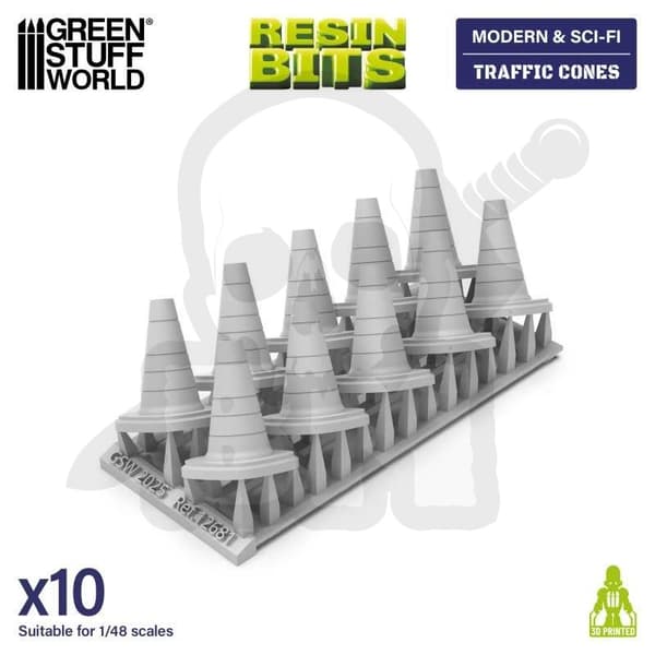 GSTU521817 3D-utskriven modern och sci-fi-trafikkon