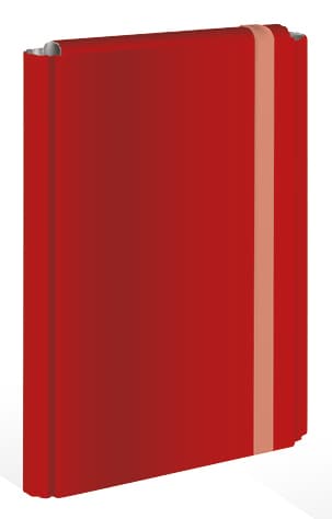 Mappe med elastik. A4+ rød.