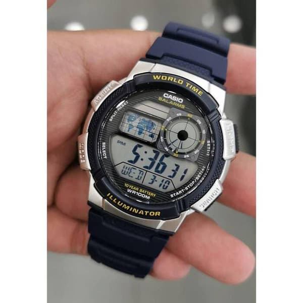 Herrklocka CASIO AE-1000W 2AV (zd073e) - Världstid + med låda