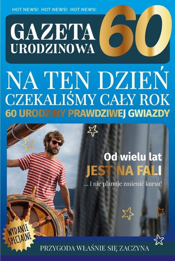 Fødselsdagskort avis 60