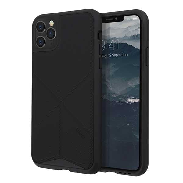UNIQ Transforma iPhone 11 Pro Max cover sort/ebenholt sort