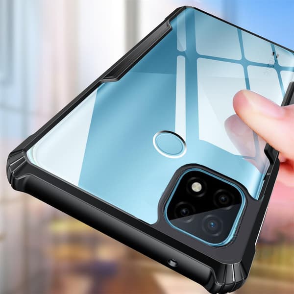 Etui til Realme C21, AntiDrop Hybrid, Sort