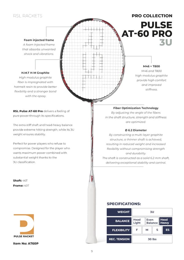 RSL Pulse AT-60 Pro Badmintonracket