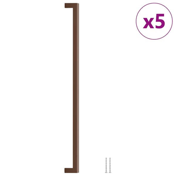 vidaXL skabsgreb, 5 stk., bronze, 480 mm, rustfrit stål