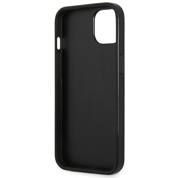 Guess Saffiano Triangle Logo-cover til iPhone 13, sølv