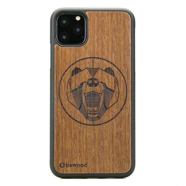 Træcover til iPhone 11 PRO MAX MERBAU BEAR