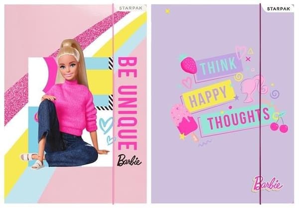 Barbie A4 elastisk mappe