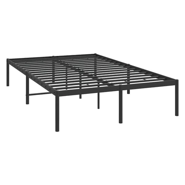 vidaXL metalsengestel sort 135x190 cm