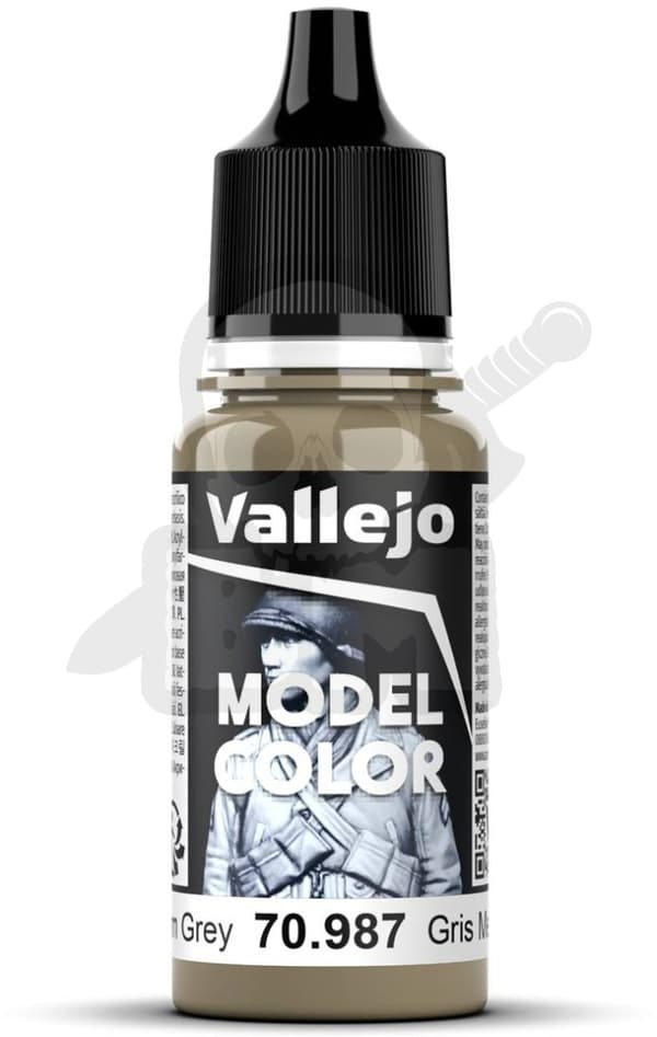 VALL-70987 Modelfarve 17ml Mellemgrå