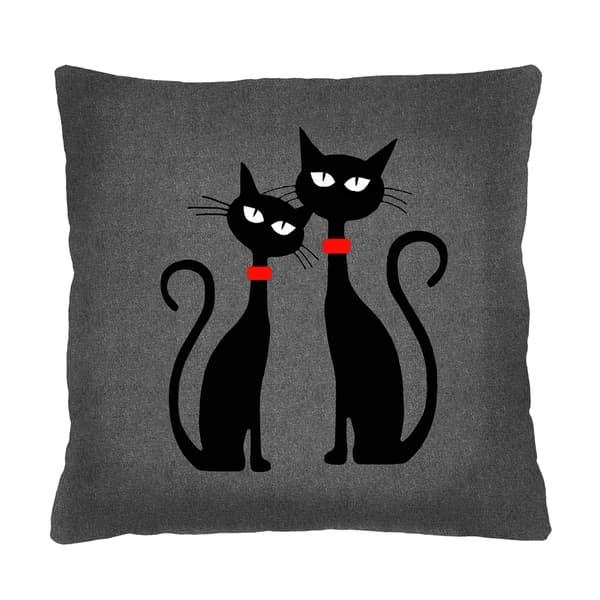 Pude - SORTE KATTE 40x40 cm
