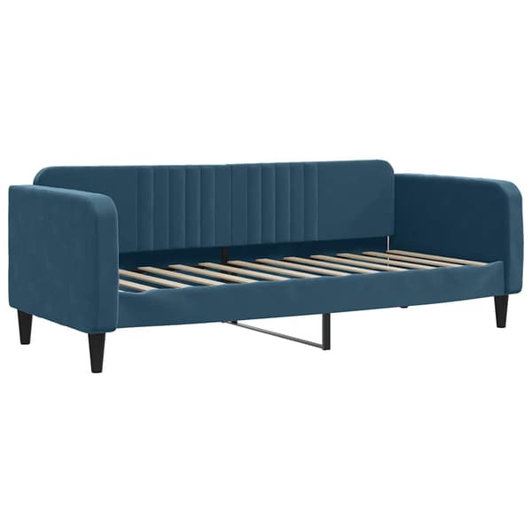 vidaXL Bäddsoffa blå 80x200 cm klädd i sammet
