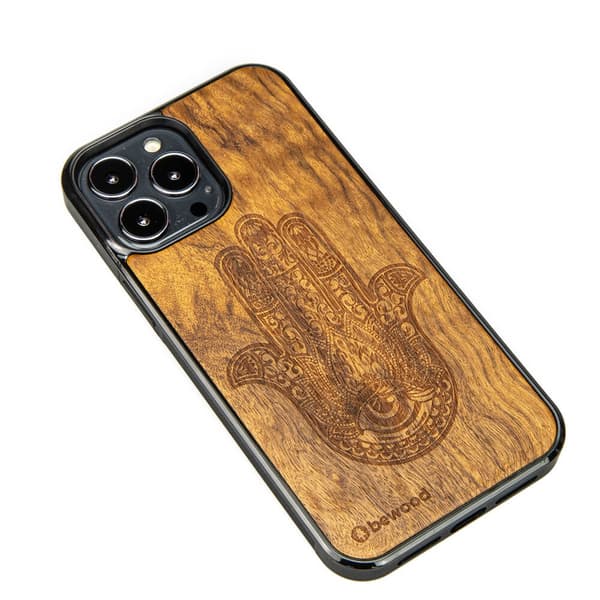 HAMSA IMBUIA Träskal till iPhone 13 Pro Max