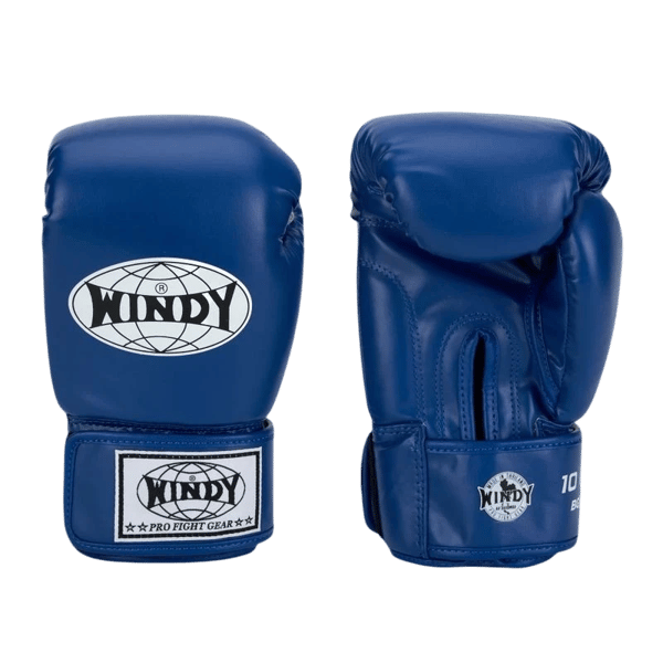 Windy Classic boksehandsker i kunstlæder, blå, 14 oz
