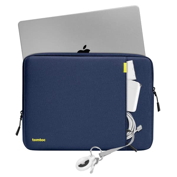 Tomtoc - Defender-A13 Laptop-sleeve til 13 tommer MacBook Air/Pro - MacBook-etui sort