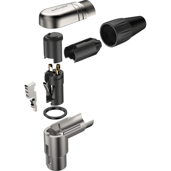 Kulmainen XLR-kanta Roxtone RX3RFP-NT