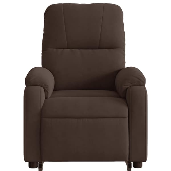 vidaXL Lyftbar massagefåtölj, brun, mikrofiber