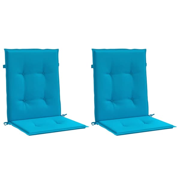 vidaXL Trädgårdsdynor, set om 2, blå, 100x50x3 cm
