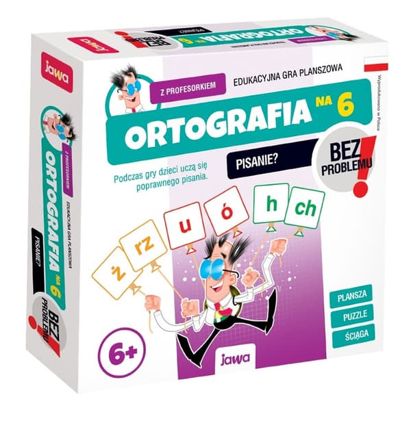 Spel. Stavning för 6 med professorn
