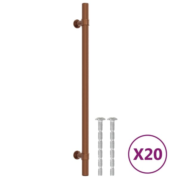 vidaXL skabsgreb 20 stk. bronze 224 mm rustfrit stål