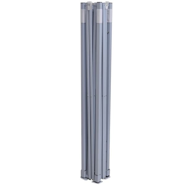 vidaXL professionelt foldbart festtelt, 4 sider, 2x2 m, stål