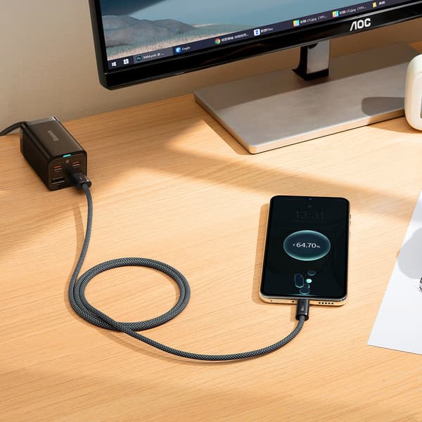Dynamic Series USB-kabel USB-C 100W 1m Grå