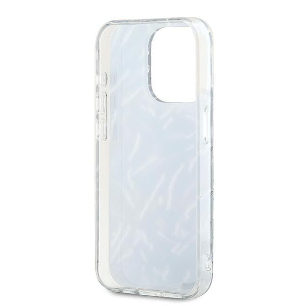 Karl Lagerfeld Zebra-etui med snor til iPhone 15 Pro Max, lilla