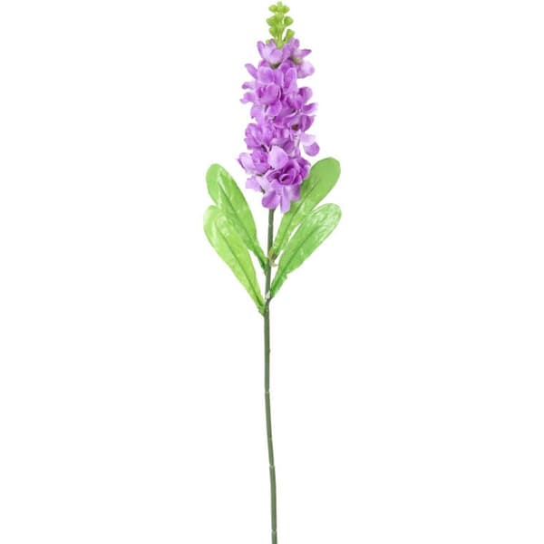 Kunstig lilla rødbrun blomstergren - 55 cm