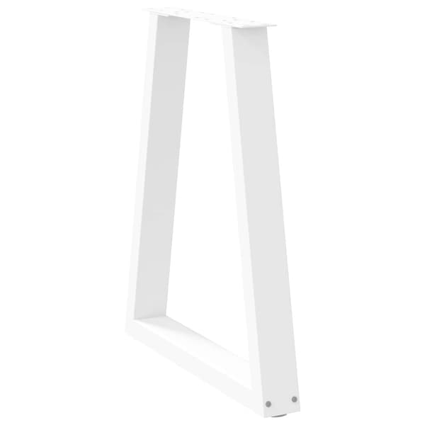 vidaXL sofabordsben, 2 stk., hvide, 60x(72-73) cm, stål