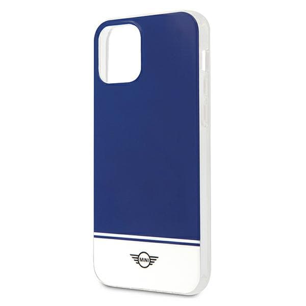 Mini Stripe Collection-etui til iPhone 12/12 Pro, marineblå