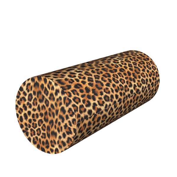 Kudde i minnesskum - LEOPARDMÖNSTER - Ø25x60 cm