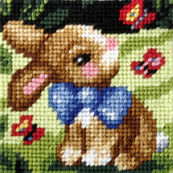 Broderi. Mitt första broderi - Kanin