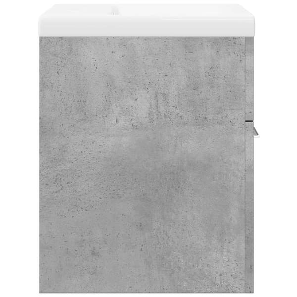 vidaXL Badrumsmöbelset 2 delar betonggrå