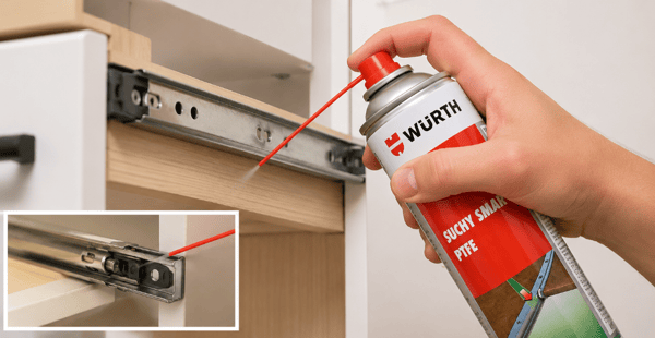 Würth PTFE Teflon Torrfettspray För Styrningar 300 ml