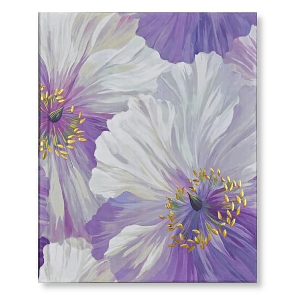 Stor notesbog med blomstrende valmuer
