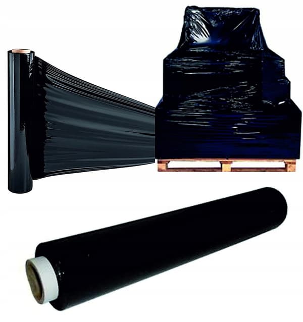 Sort uigennemsigtig stretch 3 kg