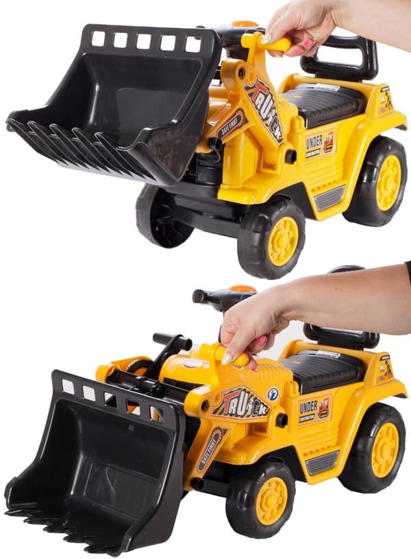 Åkbar bulldozer med potta