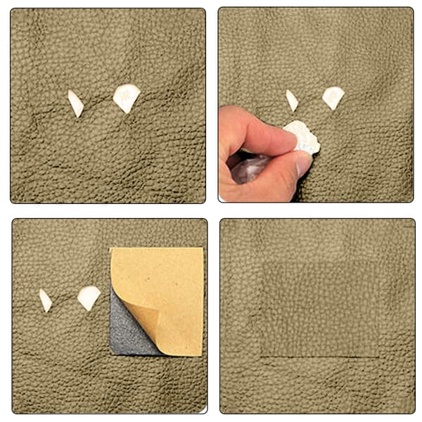 Selvklæbende læderlap 50x137cm Creme
