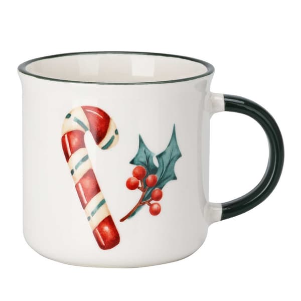 Et sæt krus med julemotiv
