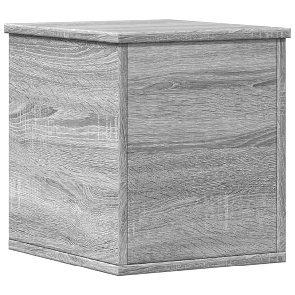 vidaXL kommode, grå Sonoma-eg, 30x35x35, træbaseret materiale