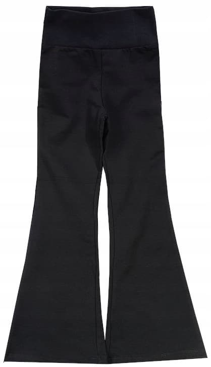 PIGELEGGINGS MED FLARE, SORT 134 J193A