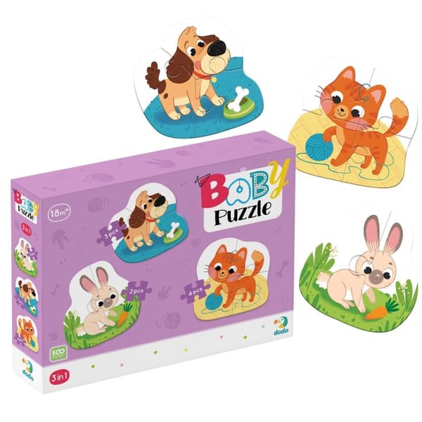 3-in-1-palapeli eläimet