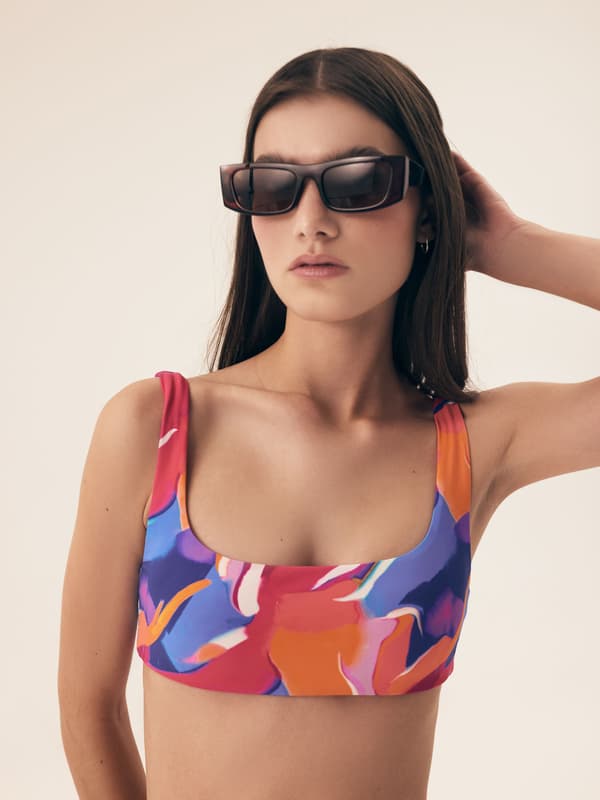 Jamaica Bloovii Bikinitop | Farverig Abstrakt M