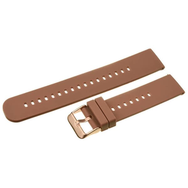 Gummirem för klocka U27 - brun/roséguld - 18mm