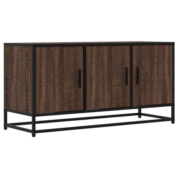 vidaXL TV-skab brunt egetræ 100x35x50 cm